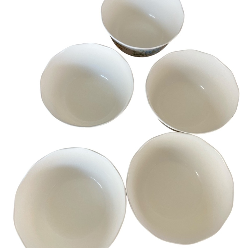Lenox White Melamine 5pc Pastel Bowl Butterfly Meadow Pattern - Picture 3 of 7